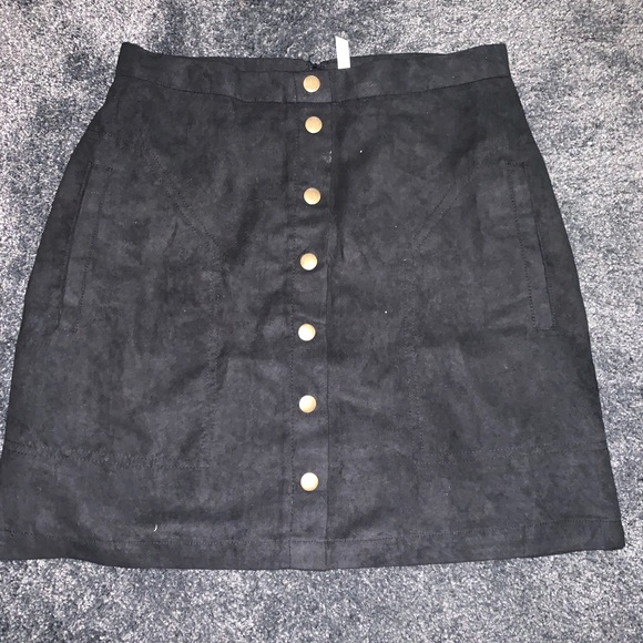 Suede high waisted skirt - Picture 2 of 3